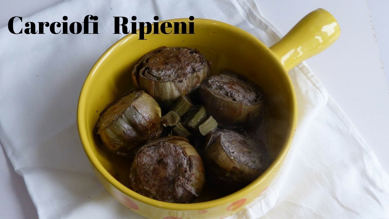 CARCIOFI RIPIENI di carne Ricetta facile e semplice- RICETTE DI GABRI
