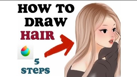 how to draw hair💕 [ medibangpaint ] ( SpeedPaint) hair tutorial just 5 steps 👍🏻 #subscribe #tutorial