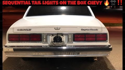 SEQUENTIAL TAIL LIGHTS ON A BOX CHEVY🔥