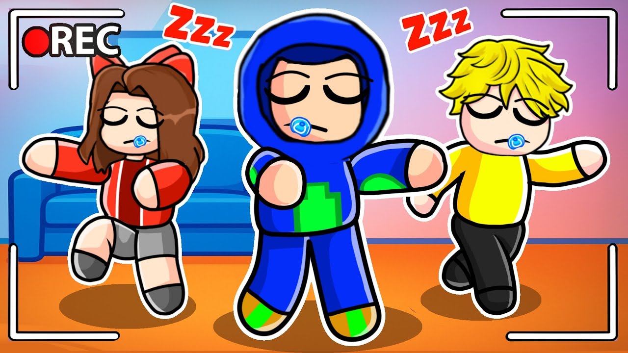 We Caught our BABY PLUSHIES SLEEPWALKING at 3AM Roblox Snapchat ..