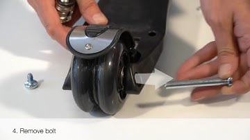 How to remove and replace the back wheel on a Maxi Micro scooter