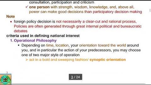 Global Trend Chapter 2 part 1 as Introduction on National interest