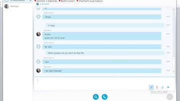 SfB Persistent Chat demonstration