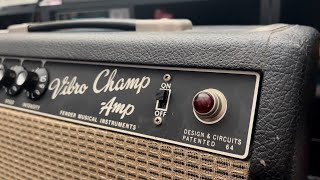 ‘66 Vibro Champ: the most surprising amp on my bench this year 