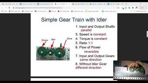 Simple Gear Train w Idler