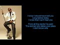 2nd Place by Johnny Gill (Lyrics)