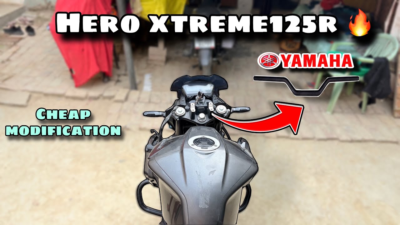 Hero xtreme125r 👍change handal baar ✅cheap modification 😍@suraj_143_sam