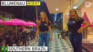 🇧🇷 Blumenau 🇩🇪 Night Walk | The Most German City In Brazil | Southern Brazil |【4K】