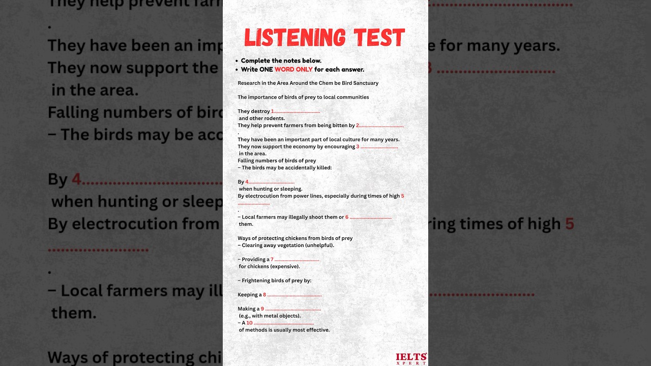 PART 01| IELTS Listening Note Completion Strategies