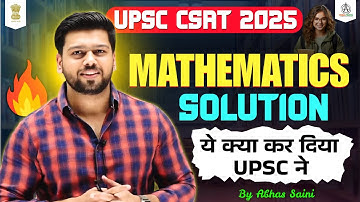 upsc csat 2025 maths solution ? UPSC CSAT 2025: Maths Question CSAT Paper Analysis #upsc #csat