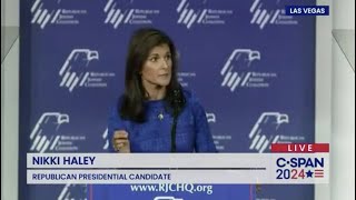 Nikki Haley Speaks At The Republican Jewish Coalition's Annual Summit (FULL Speech)