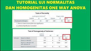 Tutorial Uji Normalitas Dan Homogenitas Pada One Way Anova screenshot 5