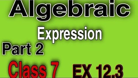 Q 2, Ex 12.3 | Algebraic Expressions | Chapter 12 | Maths Class 7th | NCERT |