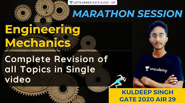 Engineering Mechanics | Complete Revision of all Topics in Single video | GATE 2021 | Kuldeep Singh