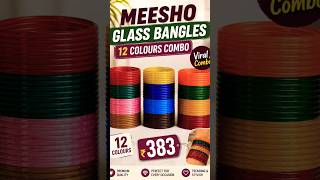 🌸 Meesho Pinteresty bangles combo | Meesho glass bangles collection #shorts #shortsfeed #bangles