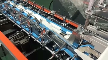 ZH-600 straight line folder gluer test running before delivery