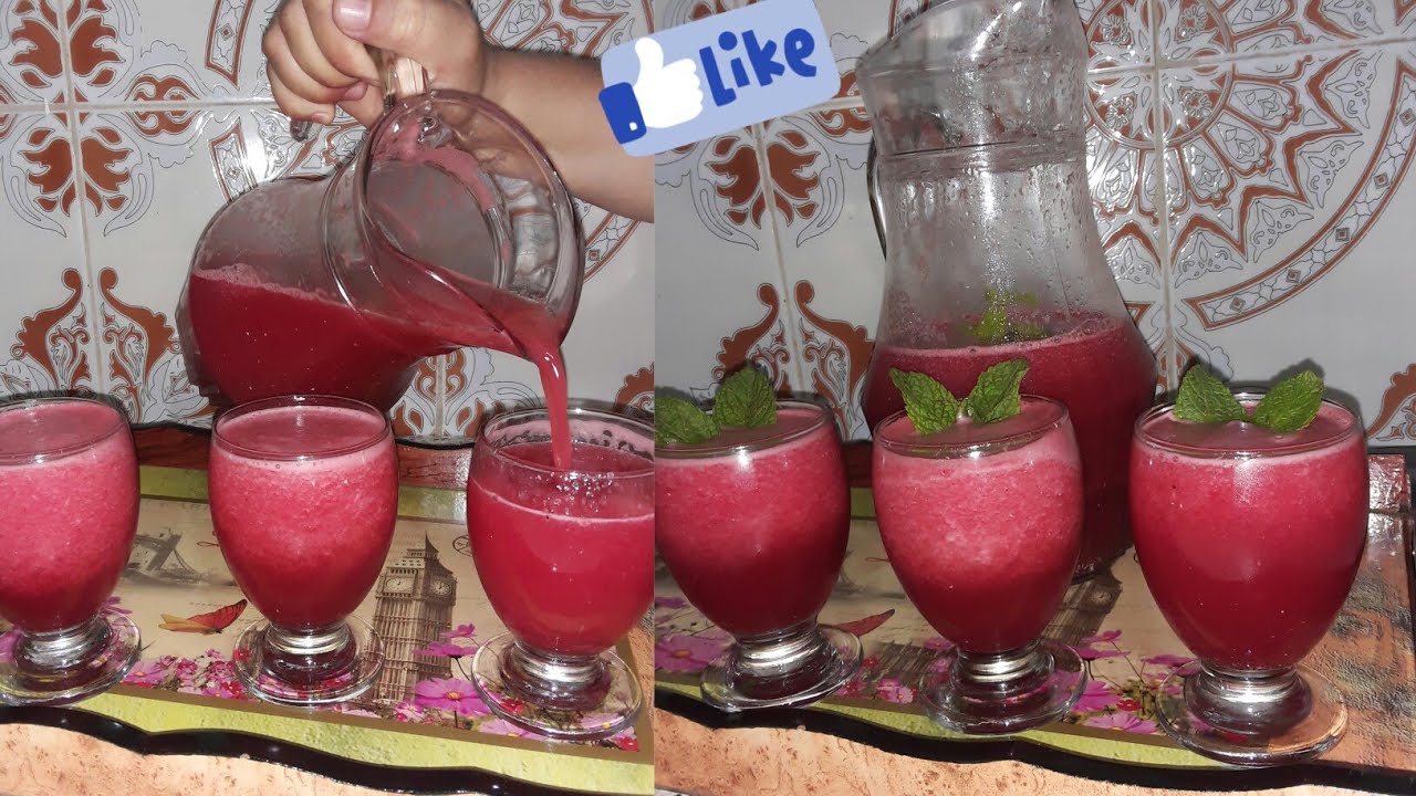 عصير الدلاح ممتاز ومنعش للقضاء على العطش 🍉🍉😋