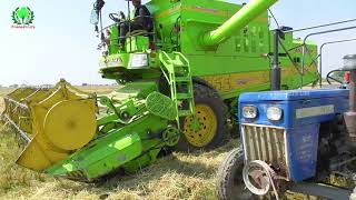 Ks 9300 Combine Harvestar And Swaraj 724 Fe Pb  1509 Dhan