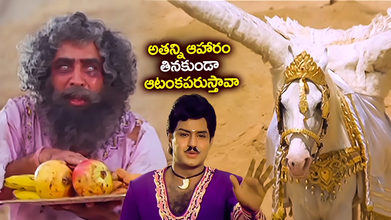 Bhairava Dweepam Interesting fantasy scene | Balakrishna Helps Vijayakumar | Roja