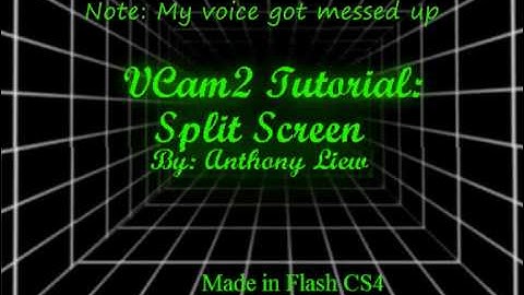 How to achieve split screen in flash CS4: vCam 2.9 (tutorial Part 1)