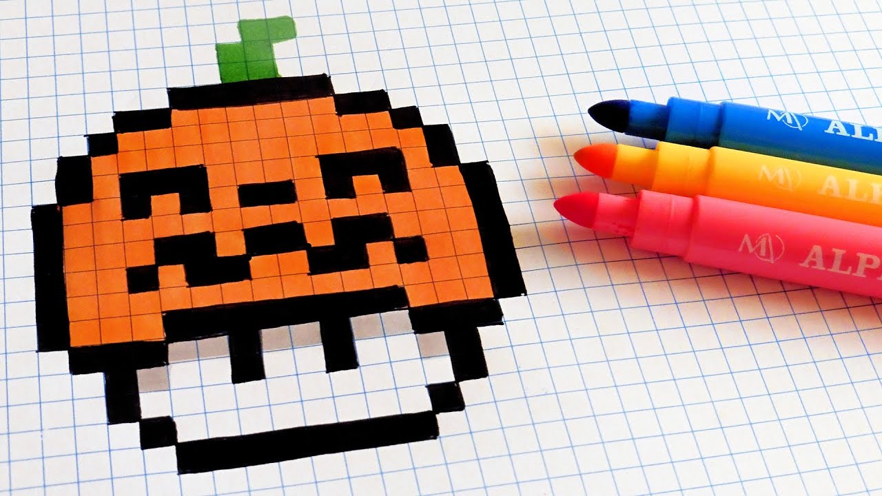Halloween Pixel Art How To Draw Owl Mushroom Pixelart Pixel Art ...