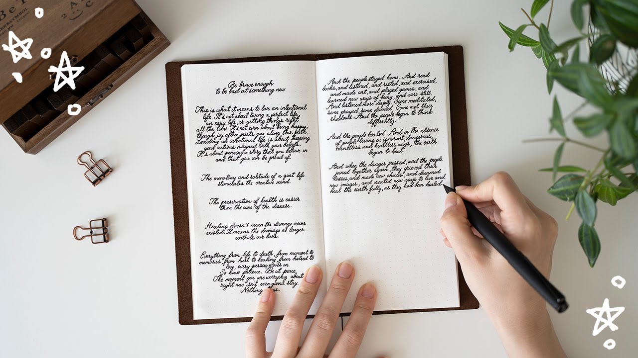 New Update how i improved my handwriting // creating a handwriting journal
