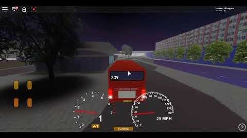Roblox London Hackney & Limehouse bus Simulator ELC Esteem Dart CTP Floored on the 309 ~ Dirverson