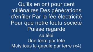 Miniatura de vídeo de "la fée électricité paroles zoufris maracas"