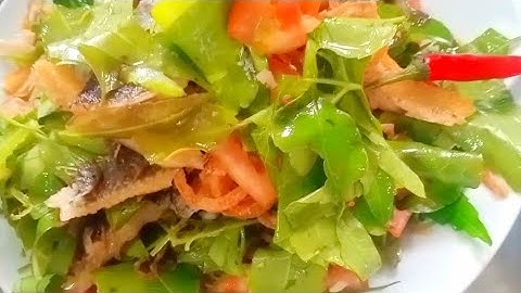 Review Gỏi khô cá lóc trộn lá sầu đâu chấm nước mắm me