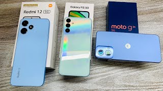 Samsung F15 5g vs Redmi 12 5g vs Moto G34 5g - Best konsa ? 🔥| Gaming processor 🎮| Best camera 📸