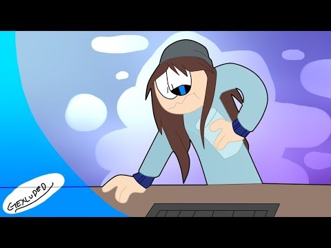 Bluesdank ruins his keyboard (3DS flipnote animation)