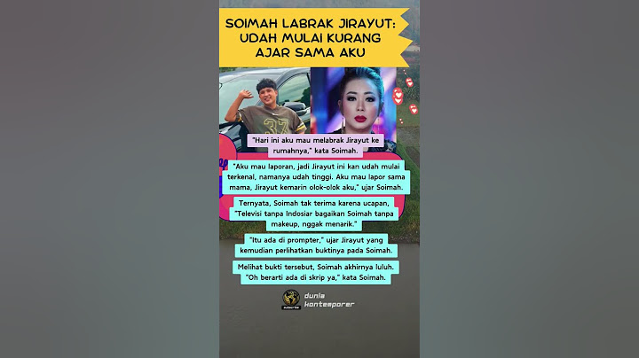 Soimah Labrak Jirayut: Udah Mulai Kurang Ajar Sama Aku #shorts #shortvideo #duniakontemporer