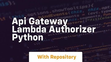 api gateway lambda authorizer python