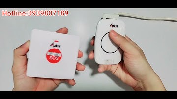 Nút nhấn báo chuông không dây từ xa báo động khẩn cấp APLUS người già bệnh nhân sos y tá bác sĩ