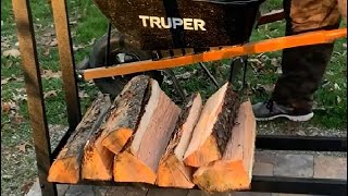 Woodhaven 5 Foot Black Review, All you need to know about this firewood storage log rack