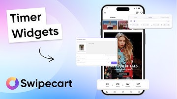 How can I add a timer widget to my Swipecart app?