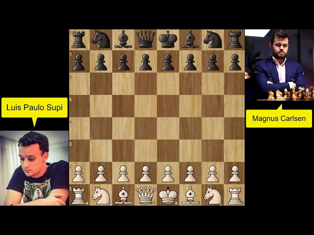 BEATING THE WORLD CHAMPION IN JUST 18 MOVES!!, MAGNUS CARLSEN VS LUIS  PAULO SUPI