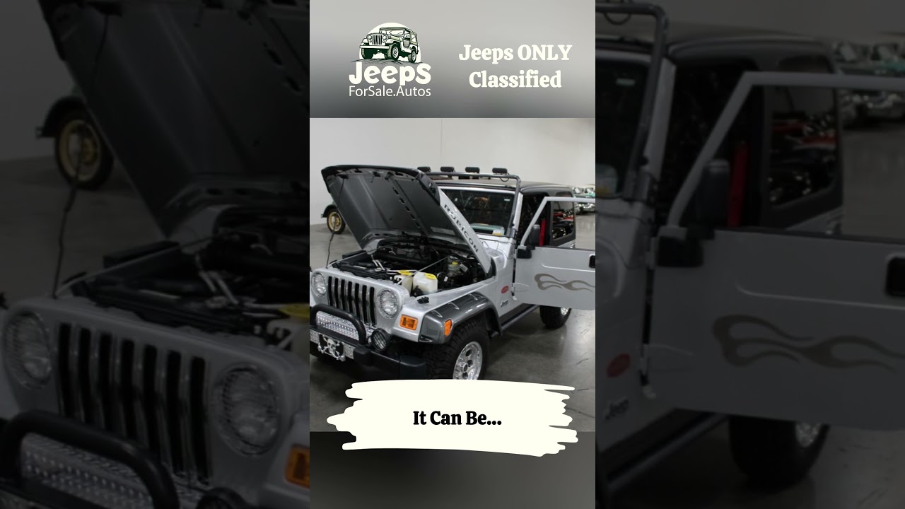 🔥 2003 Jeep Wrangler Tomb Raider – 1,352 Miles! 🚙✨ | Rare Collector’s Dream