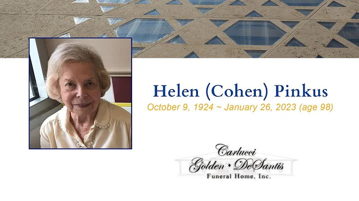 Live Stream: Graveside Service-  Helen (Cohen) Pin...