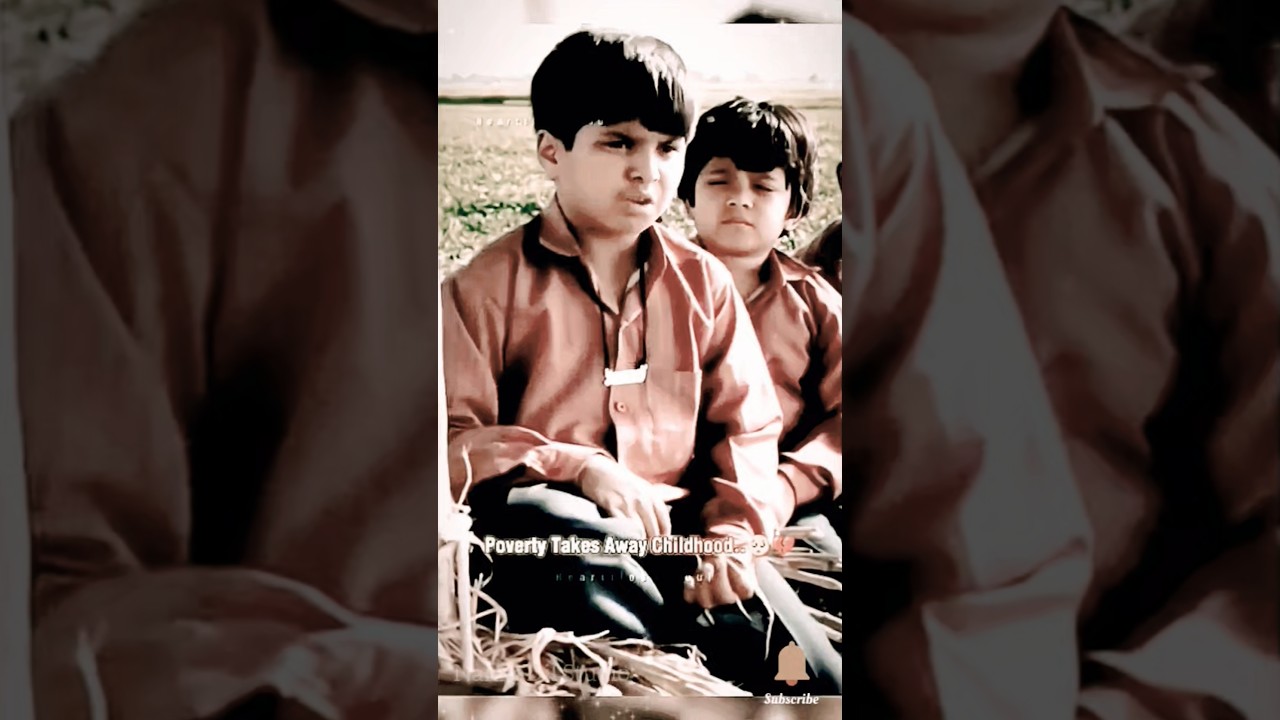 Poverty Takes Away Childhood..🥹💔🥲 