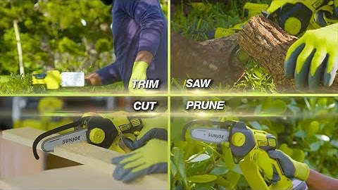 24V-HCS-LTE-P1 - Sun Joe 24V Handheld Chainsaw - Demo