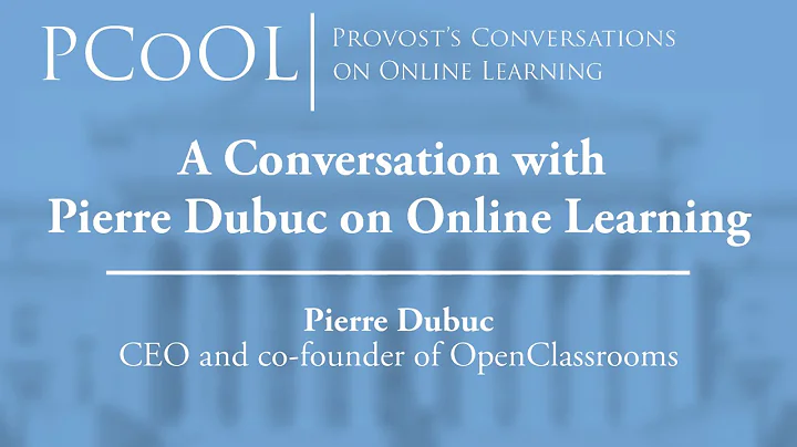 PCoOL | Pierre Dubuc - CEO and Co-Founder of OpenC...