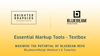 text box - essential markup tools in revu - by brighter graphics