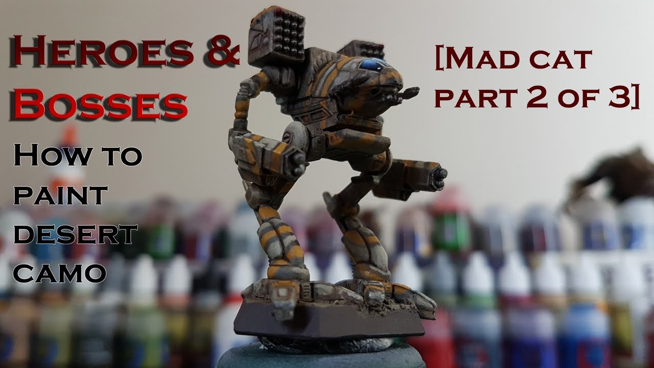 Paint-tech 04 - Painting Desert Camo [Mad Cat part 2 of 3]