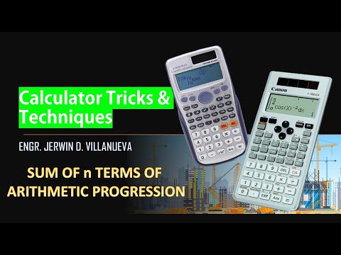 CALCULATOR TECHNIQUE (SUM OF n TERMS IN ARITHMETIC PROGRESSION)