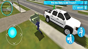 Pickup Truck House Movers Job Simulator - Home Decor & Design - New Android IOS Gameplay
