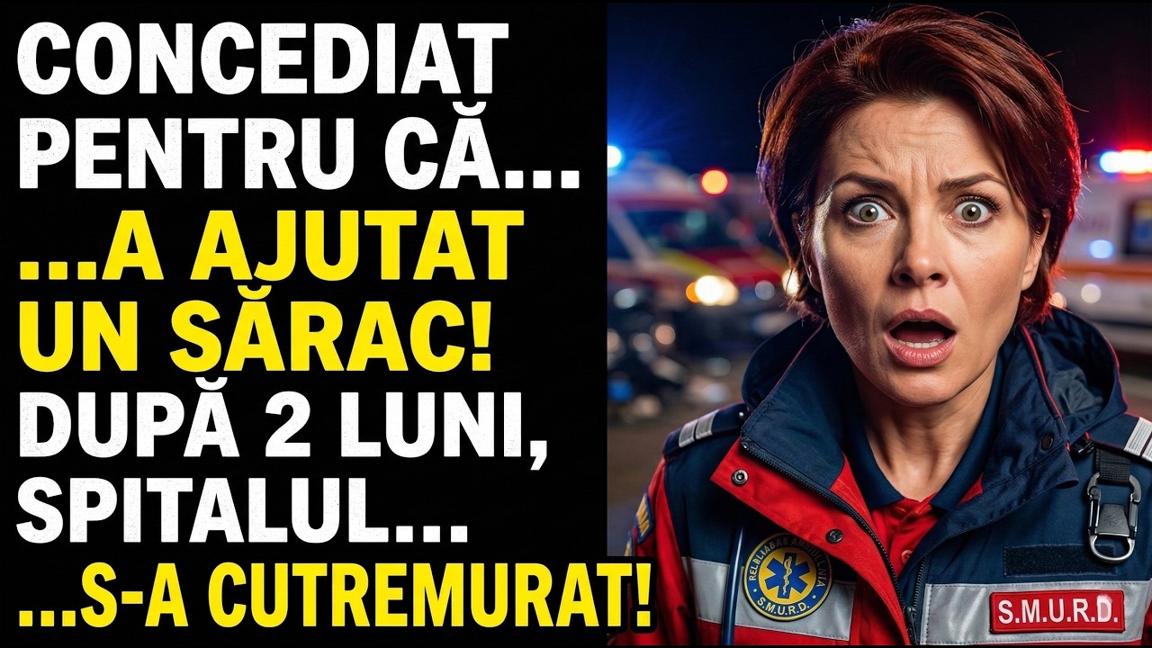 MEDICUL-ȘEF l-a dat afară pe asistentul de pe AMBULANȚĂ pentru că a salvat un OM AL STRĂZII fără...