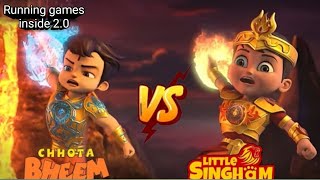 😱 Little singham aur Chota Bheem ki 👹Kaal rakshas se Takkar | |🔥 आग और 🌊पानी की तक्कर-2