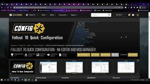 Download Guide - Fallout 76 Quick Configuration - INI-Editor and Mod Manager
