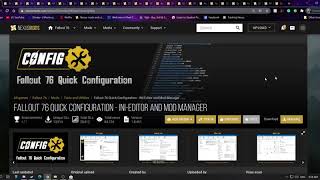 Download Guide - Fallout 76 Quick Configuration - INI-Editor and Mod Manager